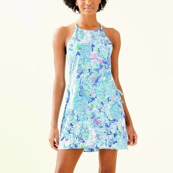 Lilly Pulitzer Other - NWT Lilly Pulitzer Blue and Green Floral Romper size 00